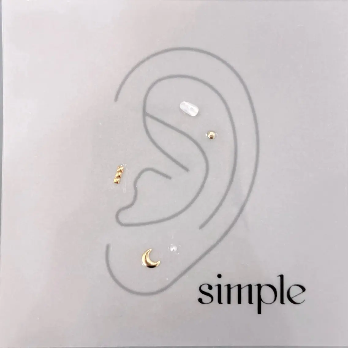 💎耳つぼジュエリー両耳10粒💎 【Simple】の写真