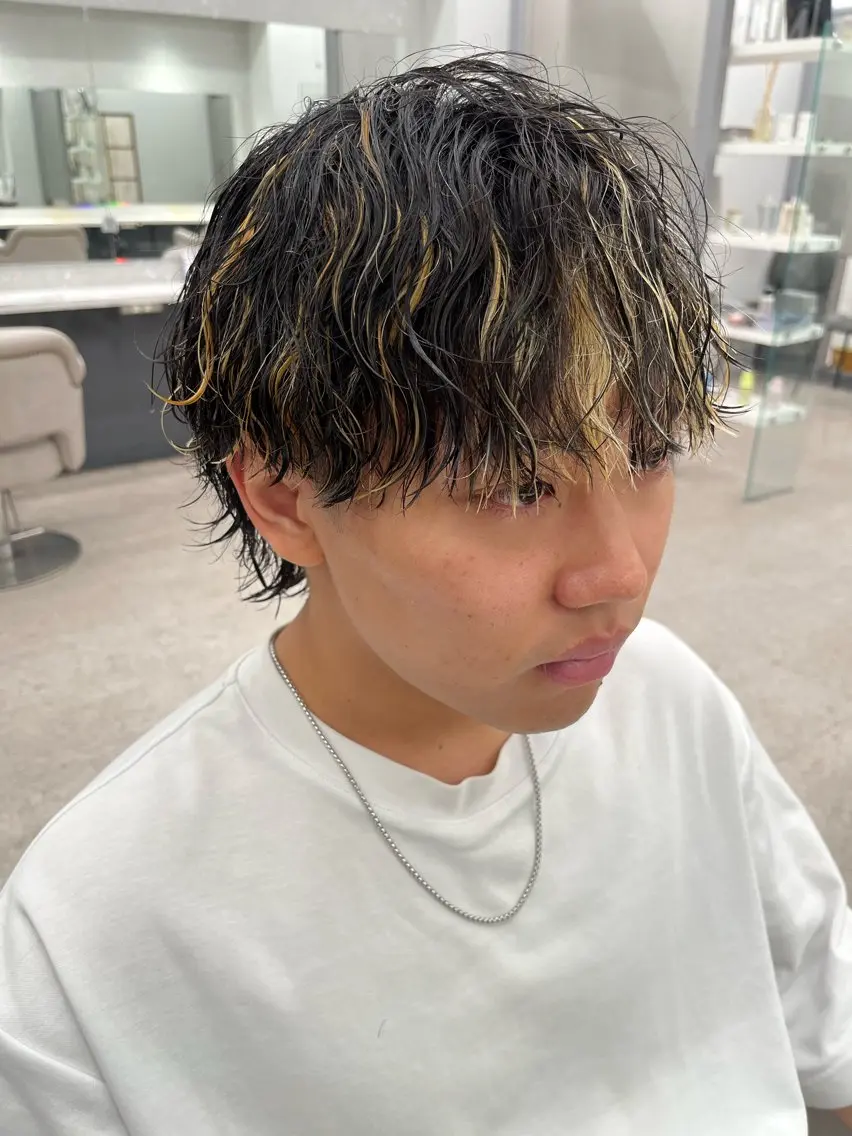 パーマ メンズ カット パーマ 🍐シャドウパーマ メンズ特化/守岡🍐のヘアスタイル