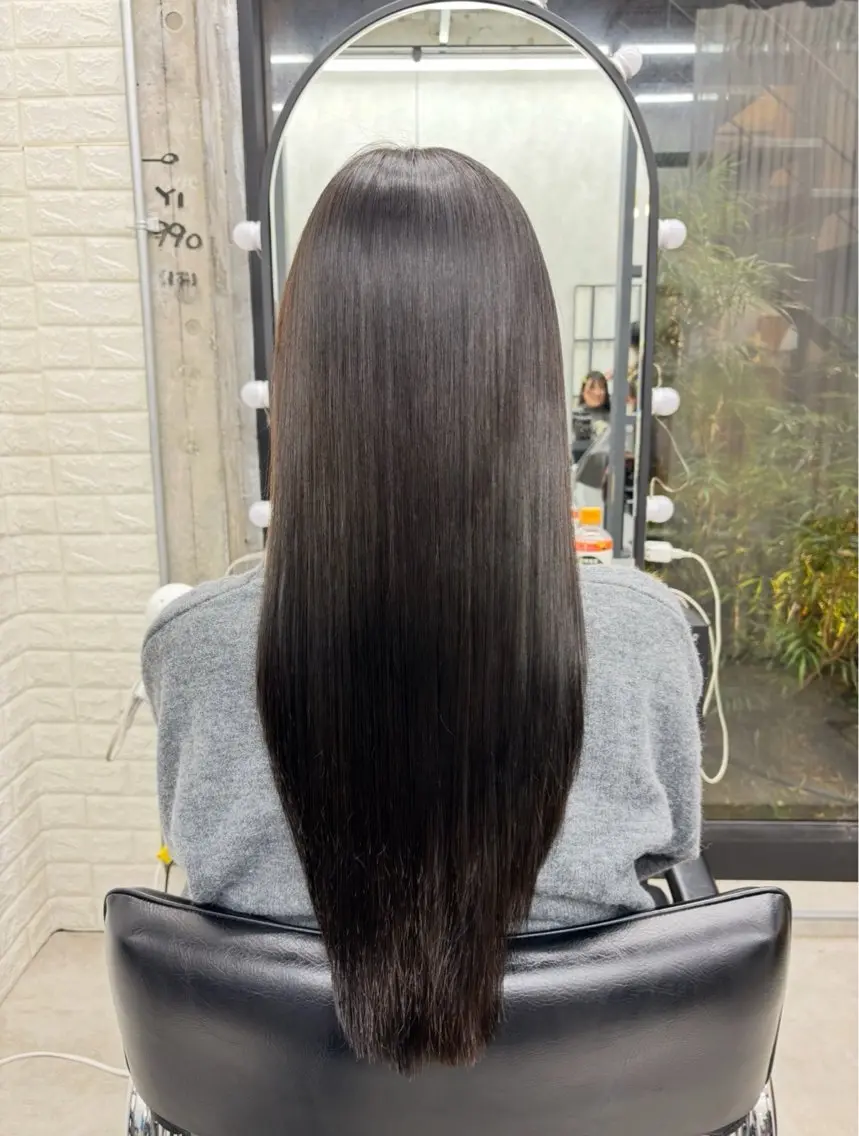 ロング カラー 縮毛矯正 縮毛矯正 トリートメント すぐ巻ける縮毛矯正 🍀勝倉 麗のヘアスタイル