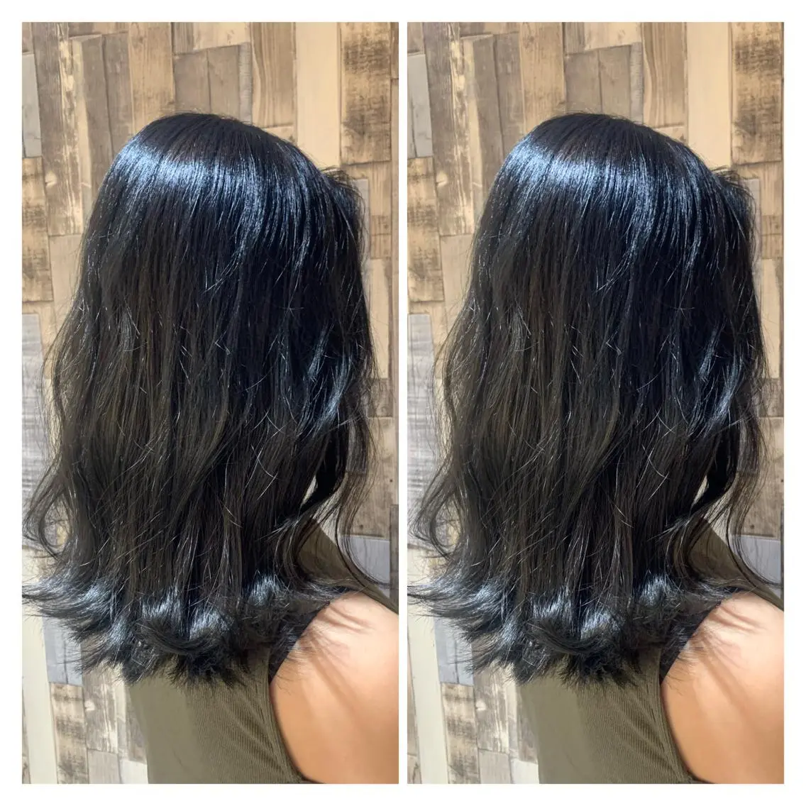 セミロング カラー レイヤーカット×髪質 改善💎HARUKAのヘアスタイル