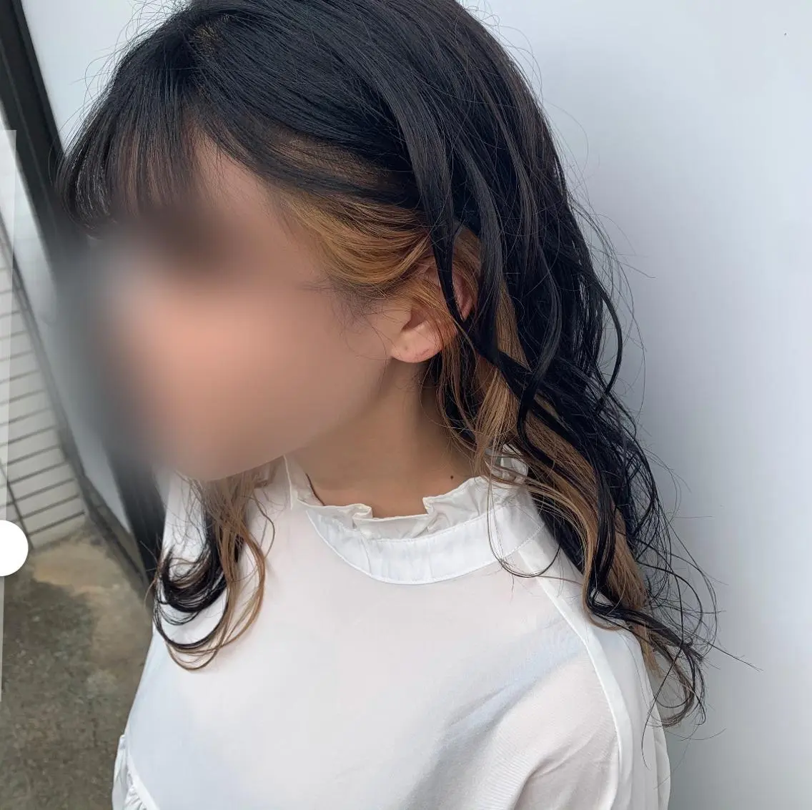 カラー イヤリングカラー 宮下 志織のヘアスタイル
