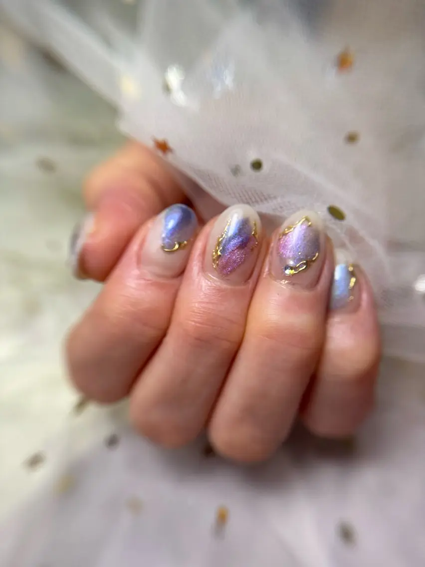 ネイル ジェルネイル マグネットネイル ミラーネイル Mnailsalon フィルイン対応サロンのネイルデザイン