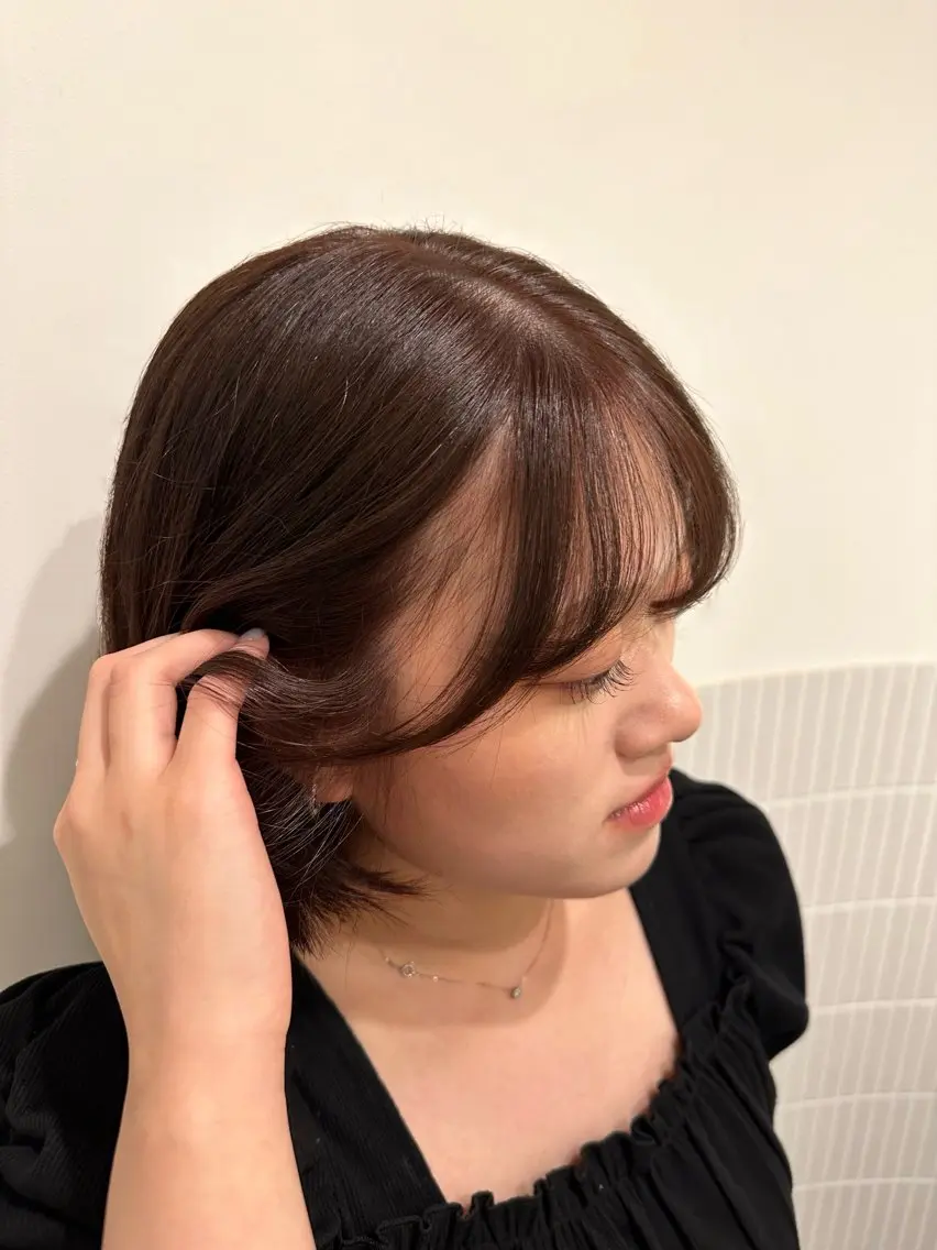 ミディアム 顔周りカット カット fiorista🌼 ayanaのヘアスタイル