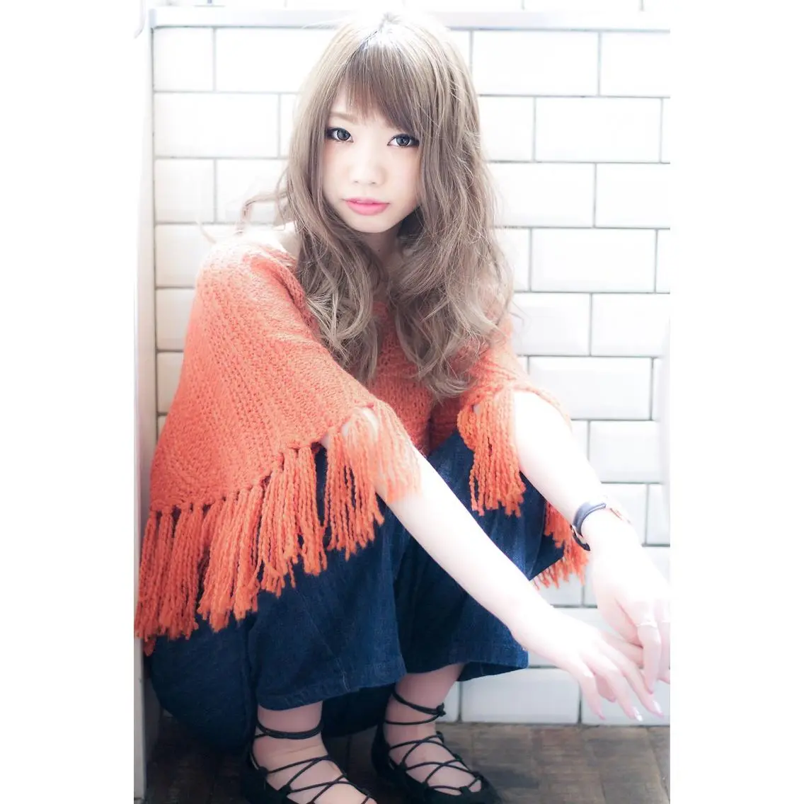 ミディアム EIGHT plum TOKIOリミテッドのヘアスタイル