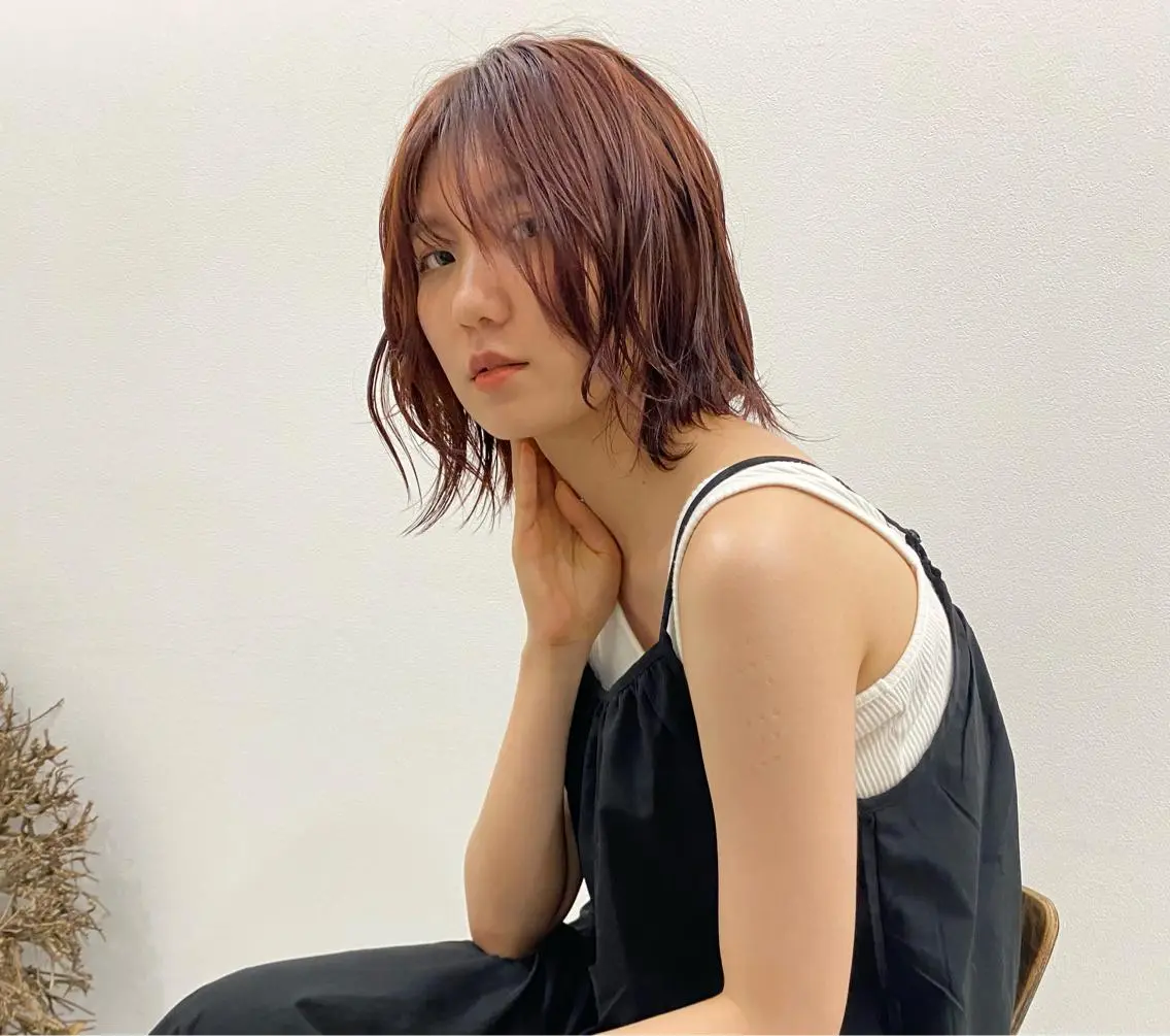 ミディアム ウルフカット カット ヘアカラー 大塚斗真(カ ットモデル募集🙌)のヘアスタイル