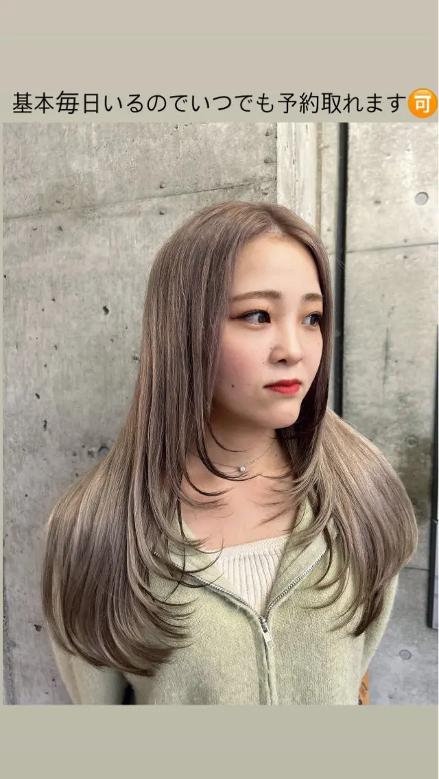 ロング カラー ヘアカラー トリートメント 🎨デザイン🥇 美髪・艶髪 日暮千敬のヘアスタイル