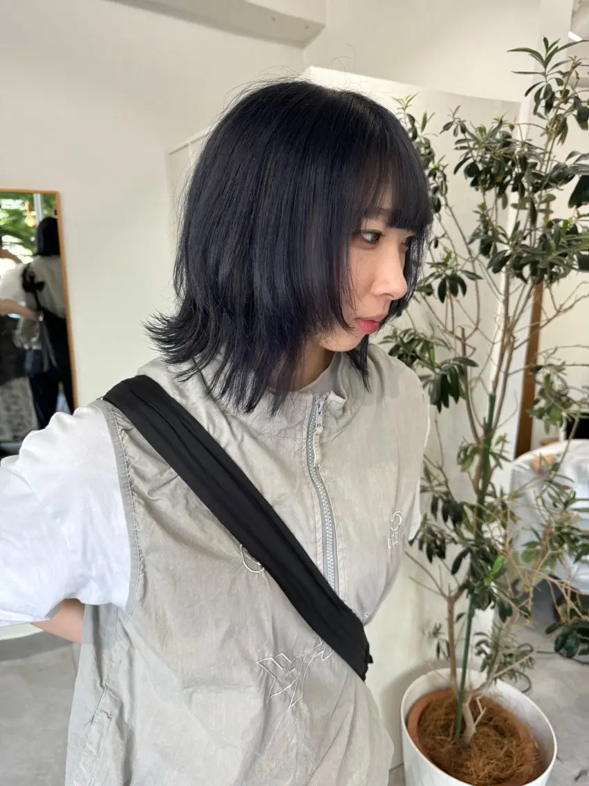 ミディアム 千葉 佑月のヘアスタイル