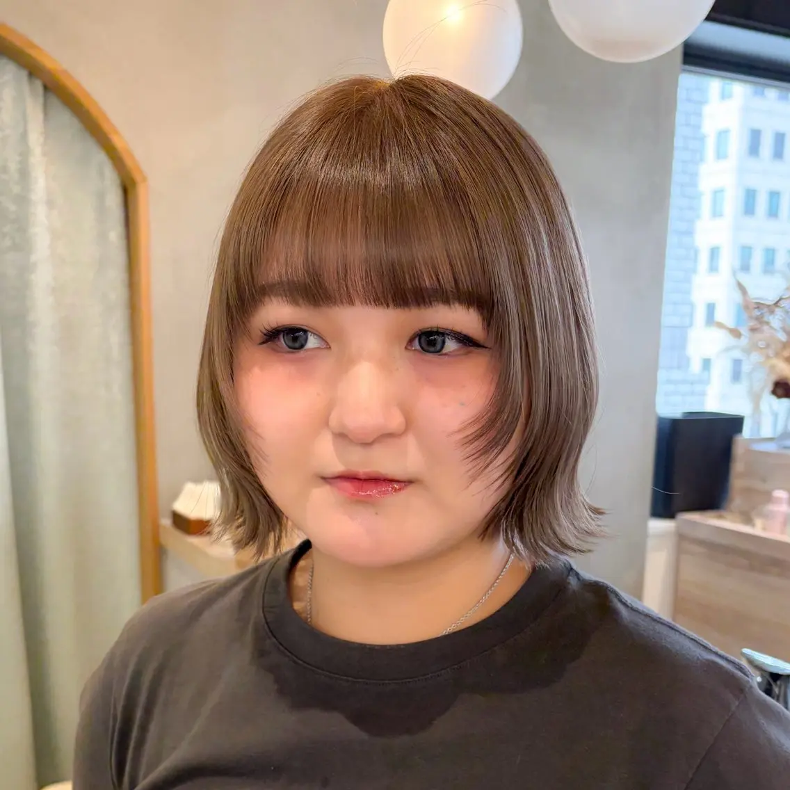 ショート カット ヘアカラー トリートメント ♥️ボブ縮毛矯正/暖 色/minami♥️のヘアスタイル