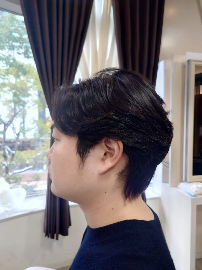 メンズ パーマ マッシュ メンズパーマ カット パーマ 田村  猛のヘアスタイル
