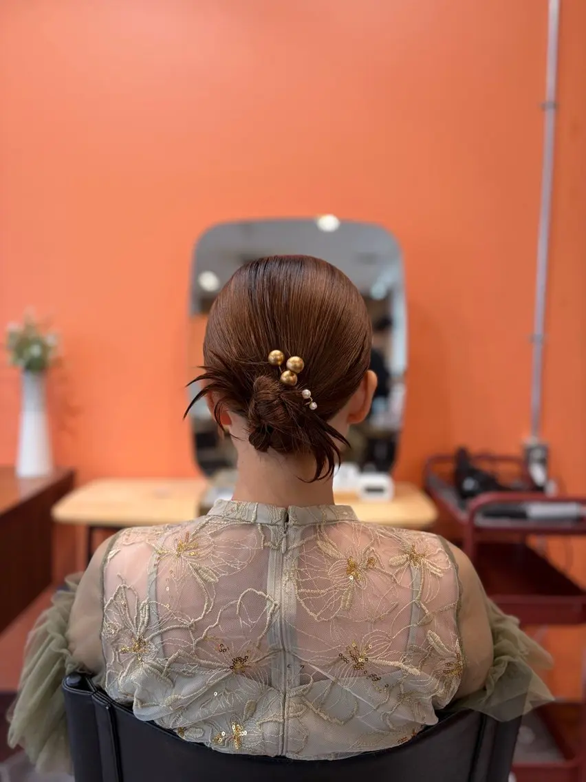 ミディアム ヘアセット 上島 未緒のヘアスタイル