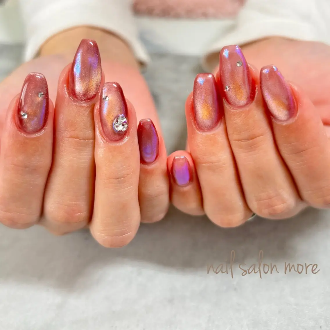 ネイル オーロラネイル マグネットネイル nail salon moreのネイルデザイン