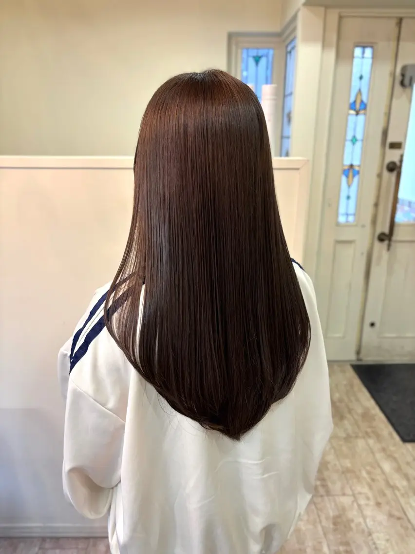 ロング カラー ブラウンカラー カット ヘアカラー トリートメント 髪質改善/ 縮毛矯正 / Wakanaのヘアスタイル