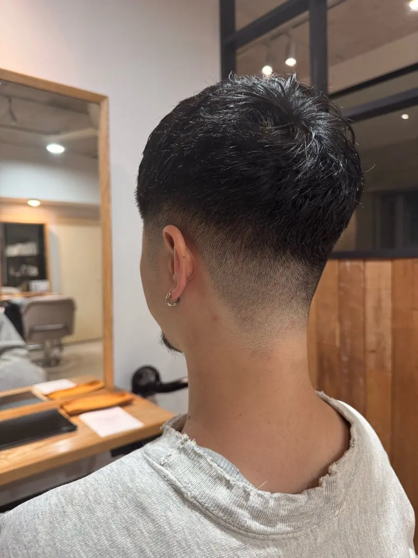 メンズ カット saki|大名 パーマ|ハイトーンのヘアスタイル