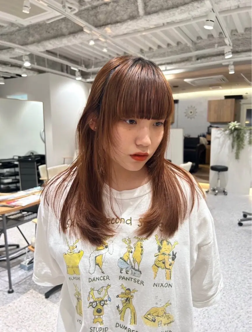 ロング ヘアカラー hair&eye🎀 /momoKaのヘアスタイル