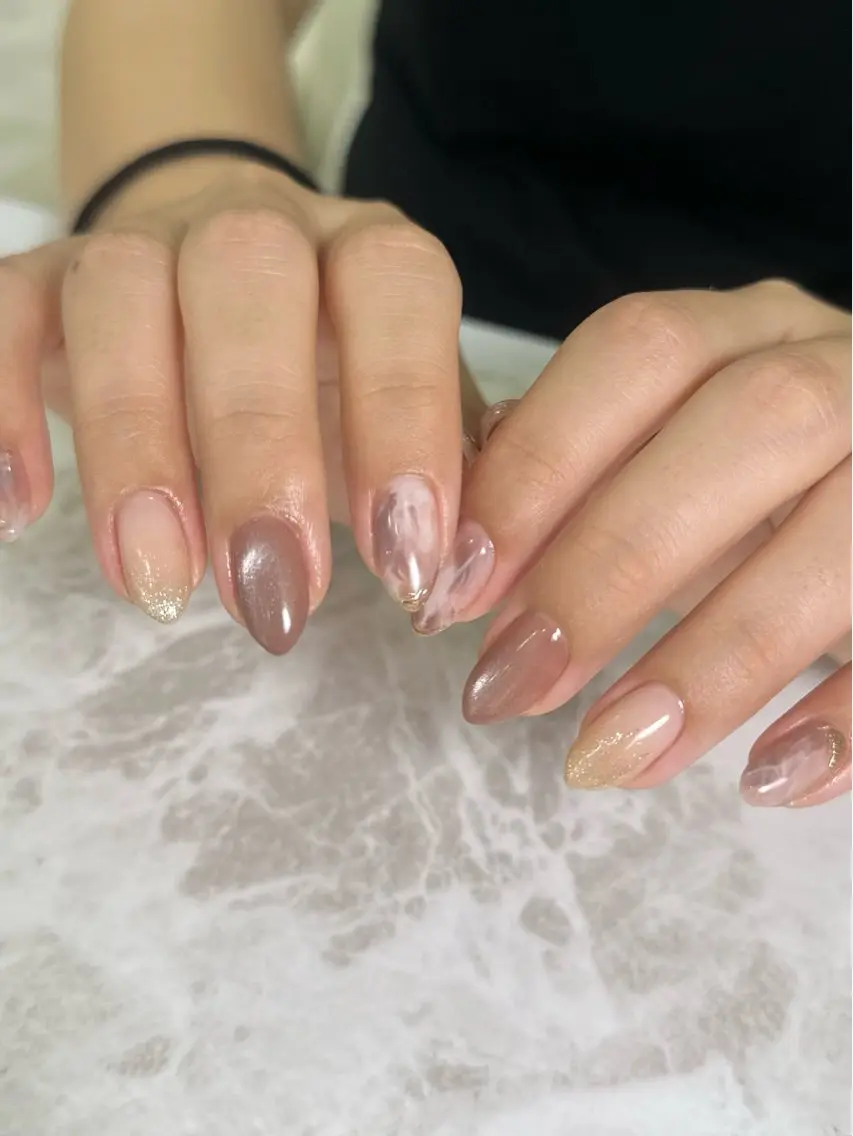 ネイル ニュアンスネイル ハンドネイル Monart -deux-  もえのネイルデザイン