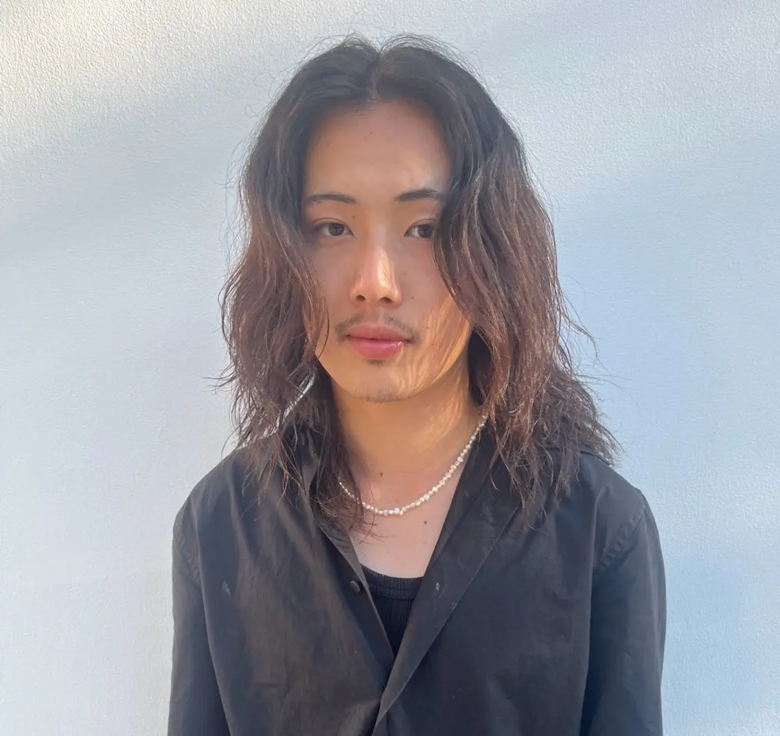 ミディアム メンズ メンズカット/パーマ 💈梅田/岡田のヘアスタイル