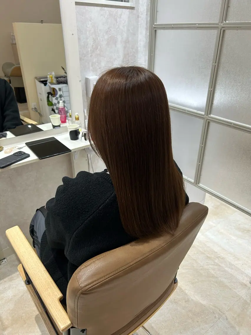 セミロング カラー カット ヘアカラー トリートメント ヘアセット 💙まこと💙艶 カラー(Rico)のヘアスタイル