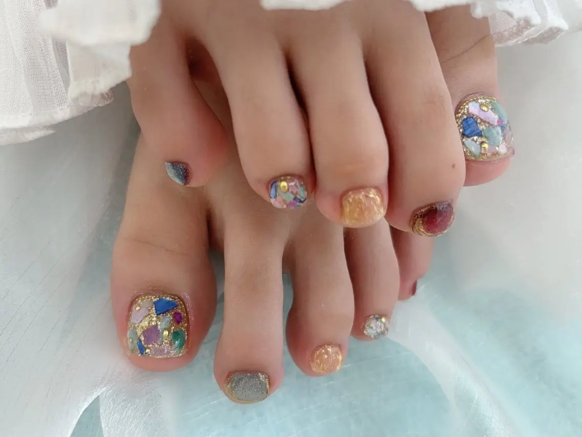ネイル フットネイル OCEAN nail パラジェル 取扱い店のネイルデザイン