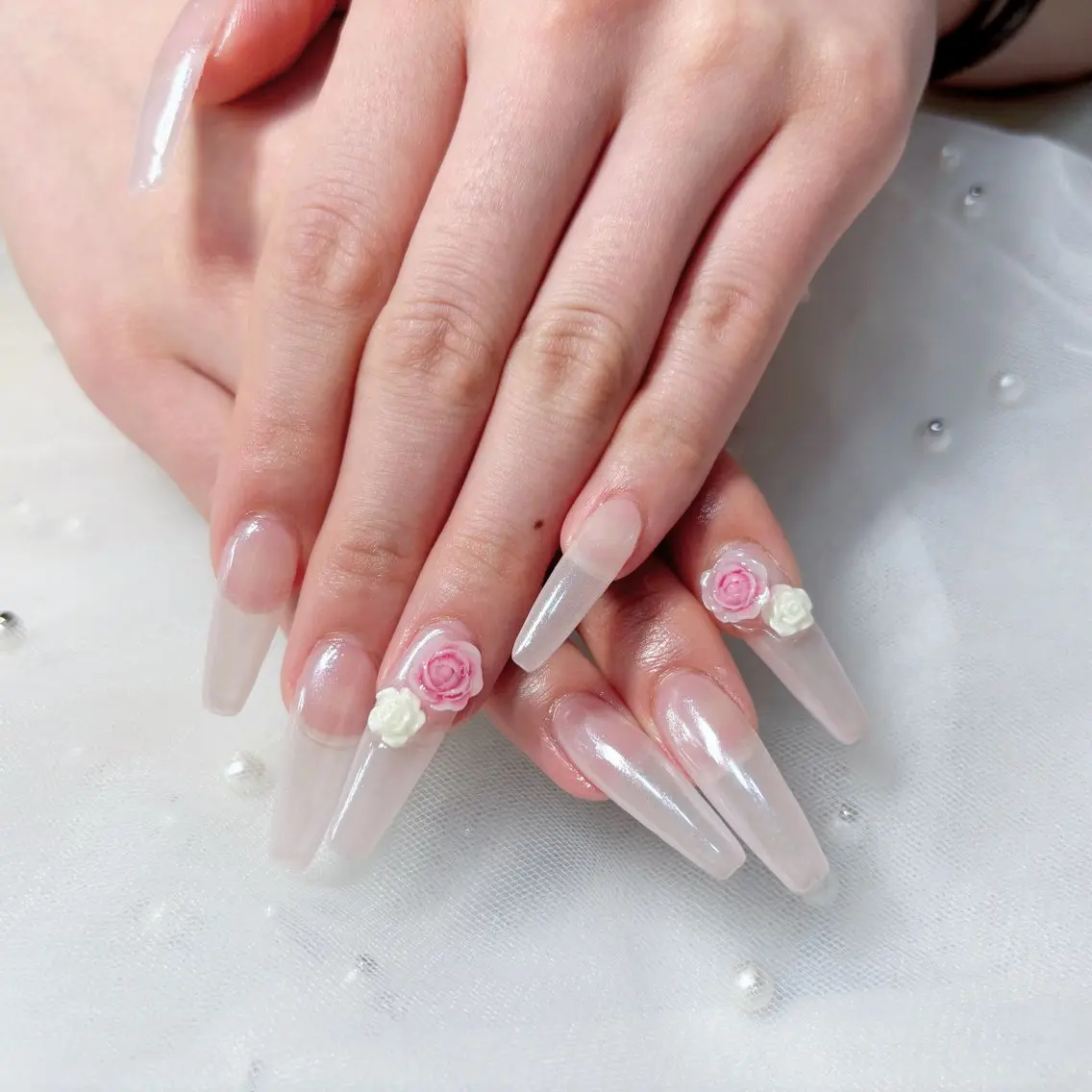 ネイル ハンドネイル H3 Nail Tsuki🦋💙のネイルデザイン