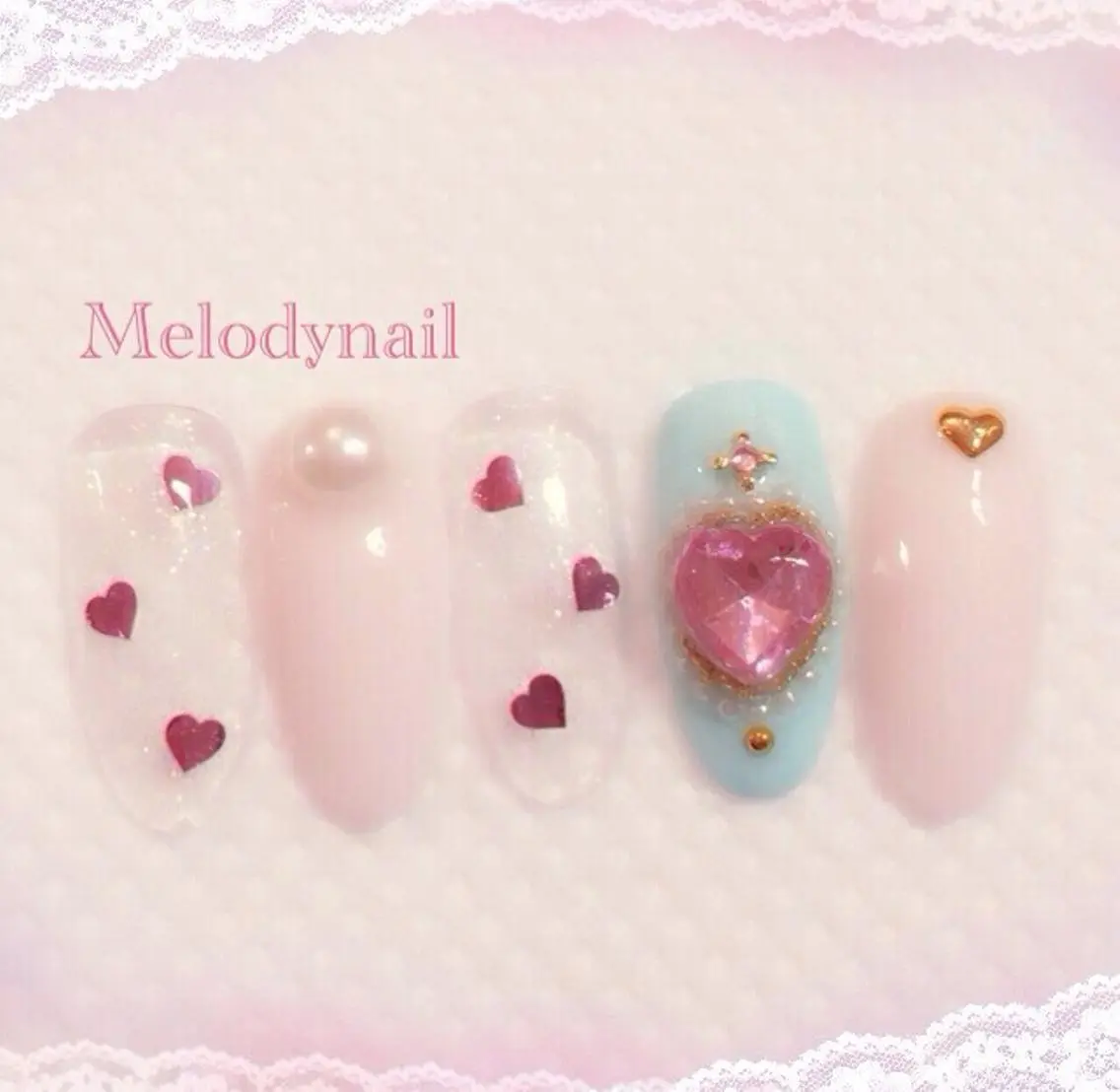 ネイル スカルプネイル 春ネイル Melody nailのネイルデザイン