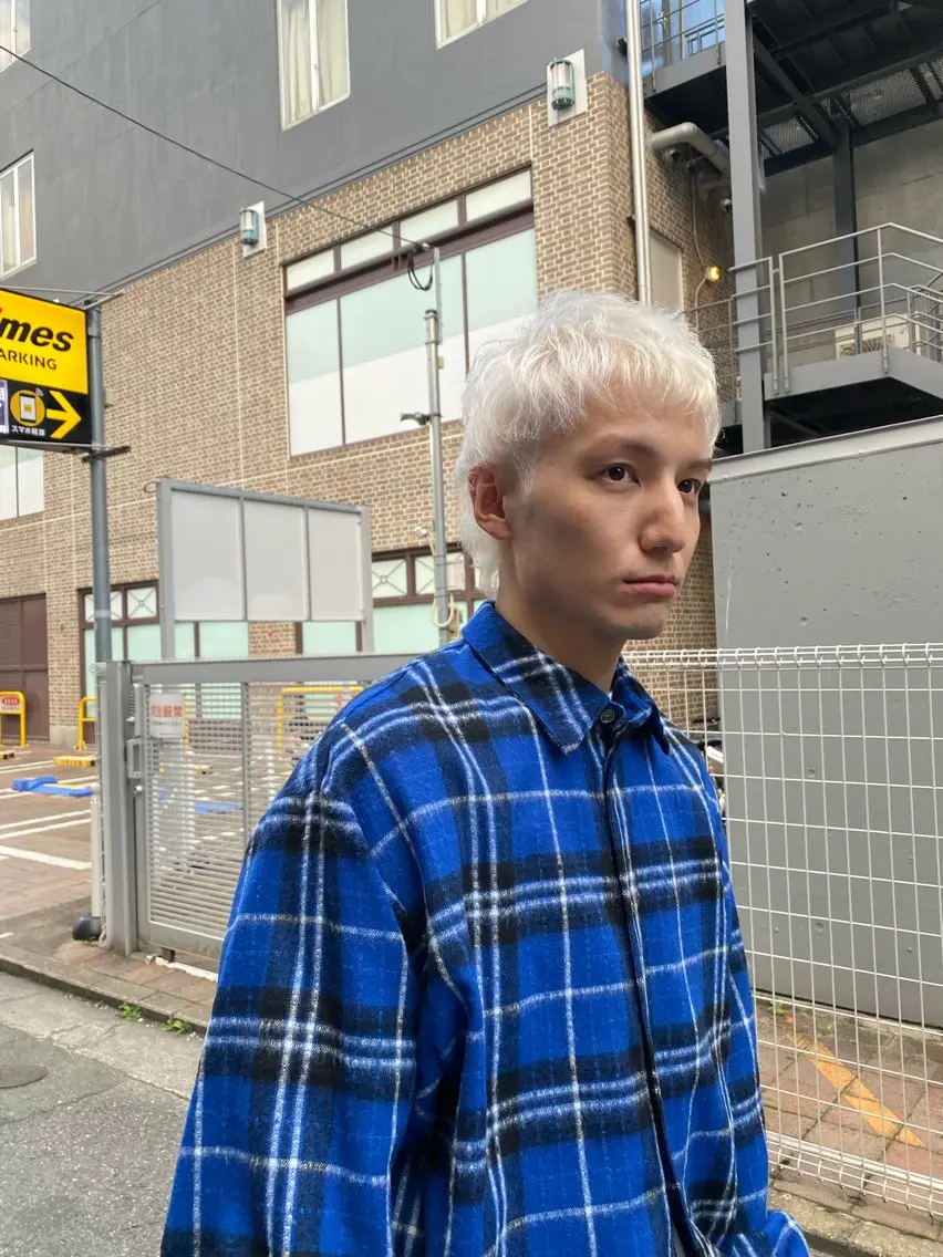 ショート カラー メンズ ヘアカラー トリートメント 吉武 茂暉のヘアスタイル