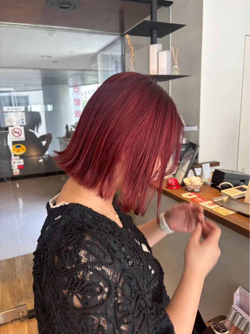 ミディアム カラー ヘアカラー N+/八尾店 Hanaのヘアスタイル