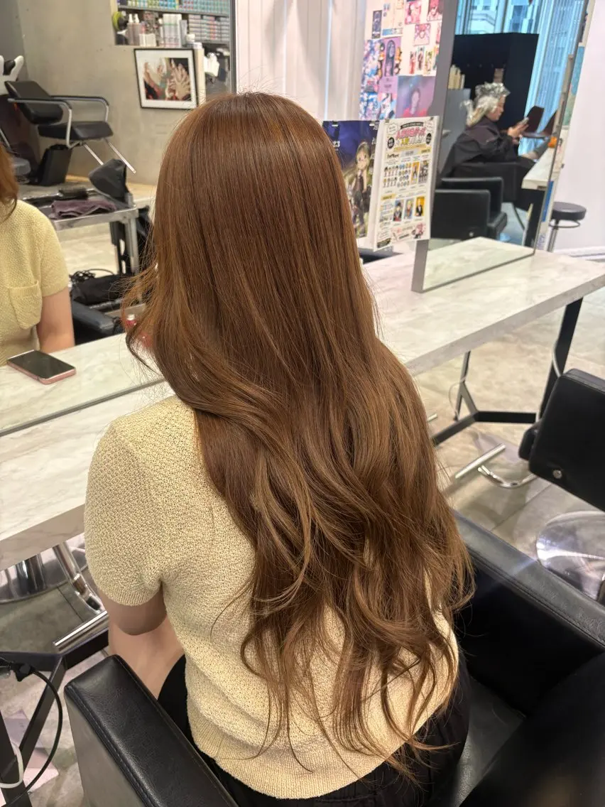 カラー ブリーチ ブリーチなしカラー ヘアカラー 渋谷| 艶カラー 🌟TOMOKAのヘアスタイル