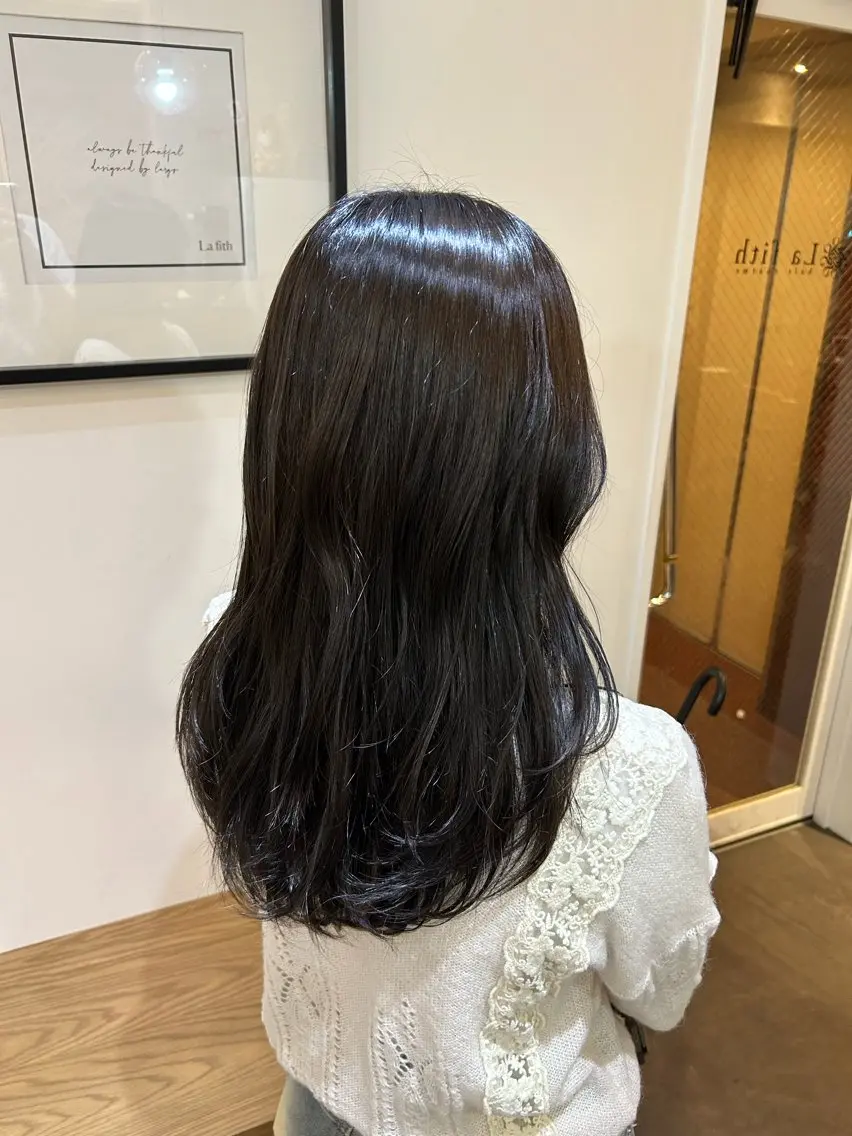 セミロング カラー カット ヘアカラー 透明感/暖色カラー 💖【Misaki】のヘアスタイル