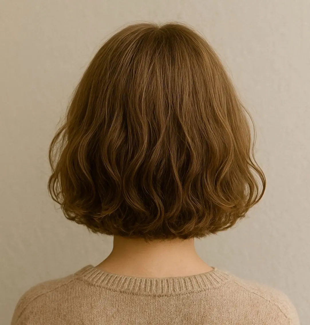 ショート パーマ 🍊暖色/ボブ chihiro🌼ོのヘアスタイル