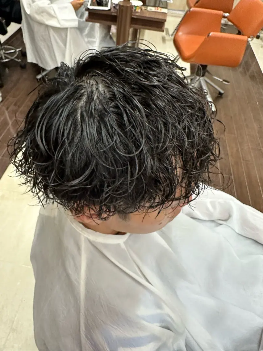 ショート カラー パーマ メンズ メンズパーマ カット パーマ ヘアセット 成田No.1 メンズヘア/清和武虎のヘアスタイル