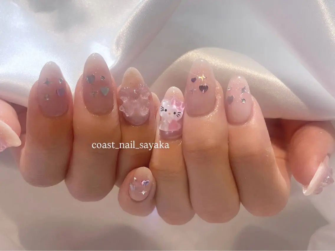 ネイル ハンドネイル HOSHI ⭐️辻堂 /藤沢ガーリーネイルのネイルデザイン