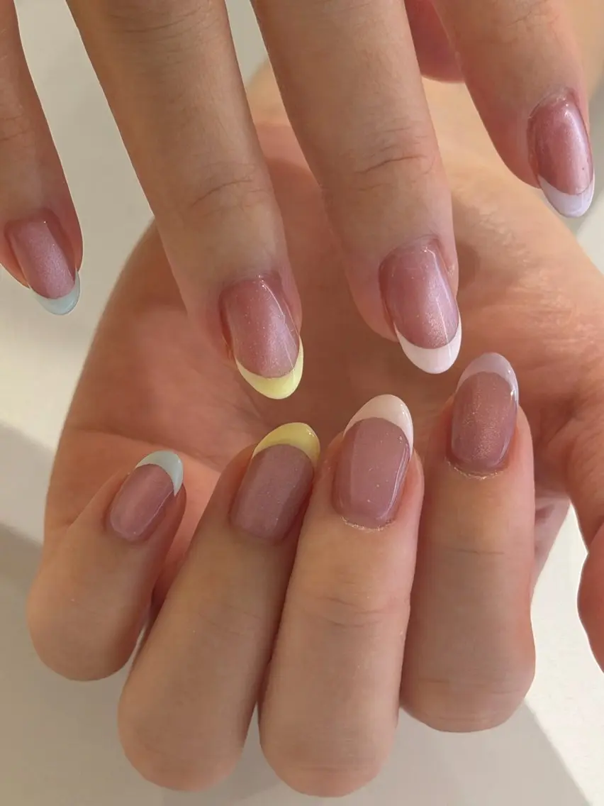 ネイル フレンチネイル マグネットネイル ハンドネイル Ann nailのネイルデザイン