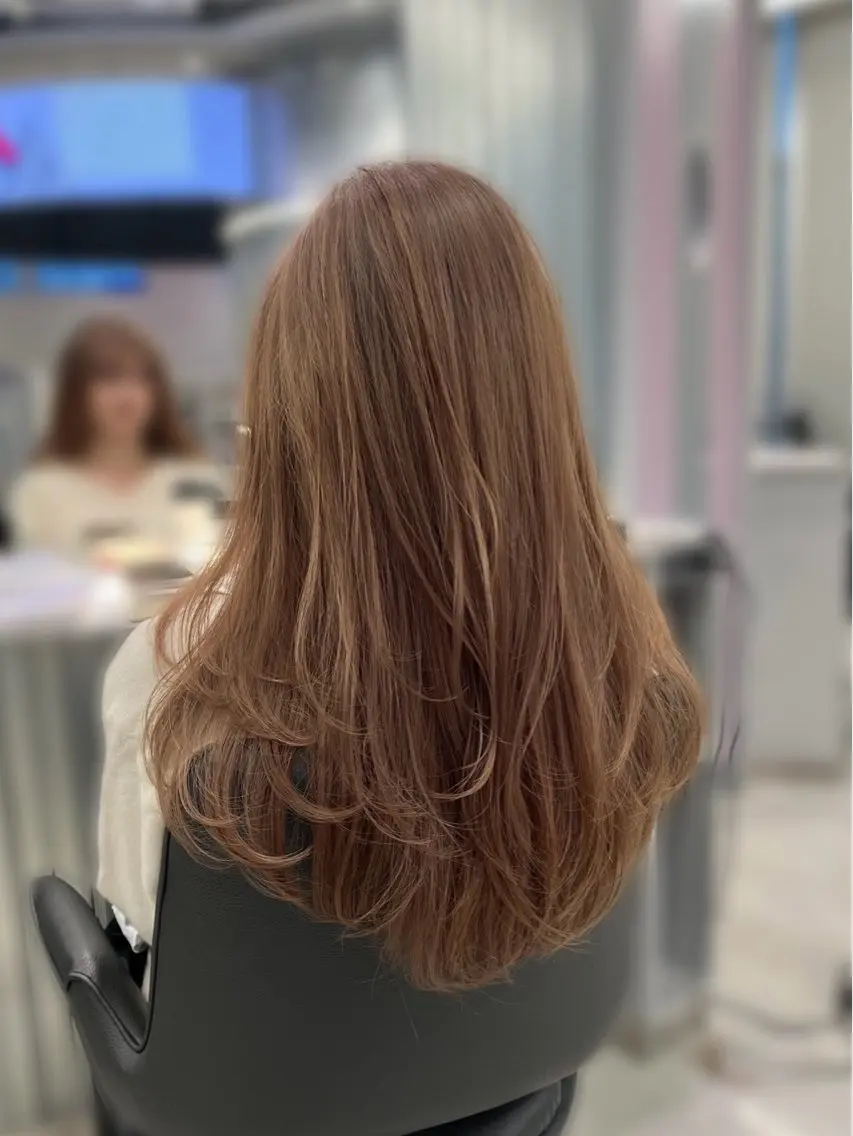 ロング カラー ベージュカラー ブリーチ Kaho🤍レイヤー ※女性限定のヘアスタイル
