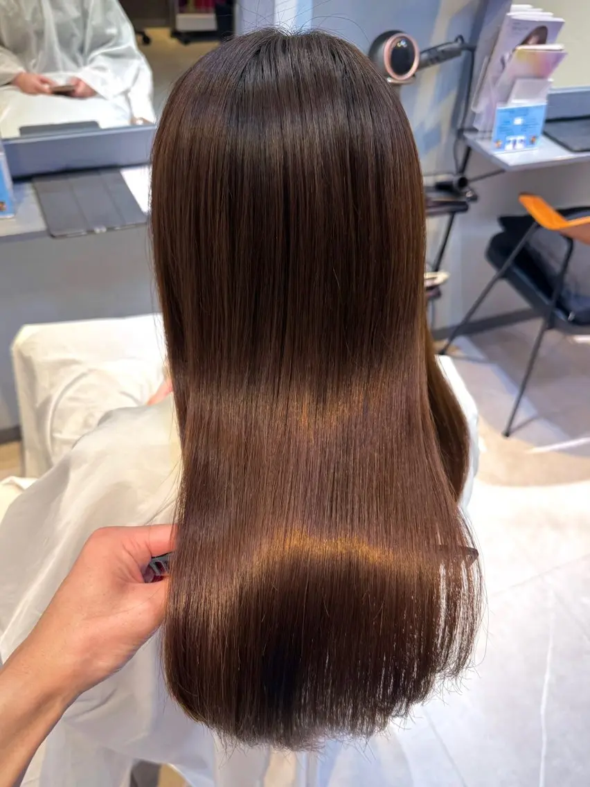 ロング カラー カット ヘアカラー 縮毛矯正 トリートメント 銀座・有楽町 かけるのヘアスタイル