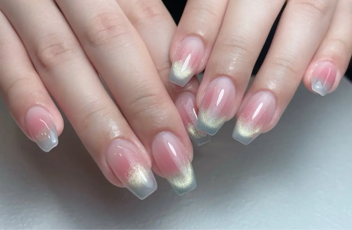 ネイル チークネイル 長さ出し フレンチネイル ジェルネイル 韓国ネイル 中野駅から2分 MEO NAILのネイルデザイン