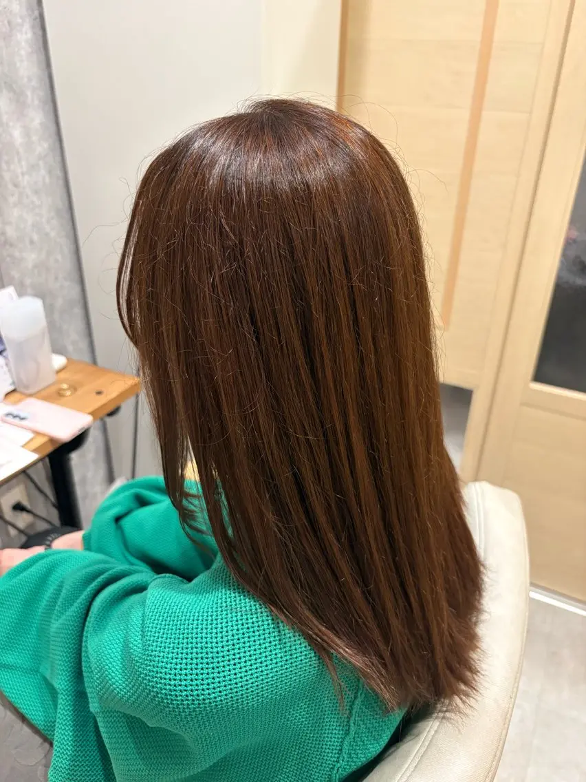 セミロング カラー カット ヘアカラー マコ ✿︎のヘアスタイル