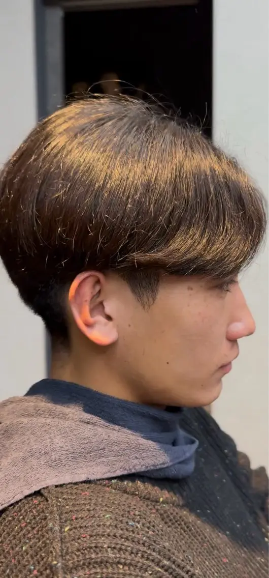 メンズ センターパート カット メンズヘア 星野 拓海のヘアスタイル