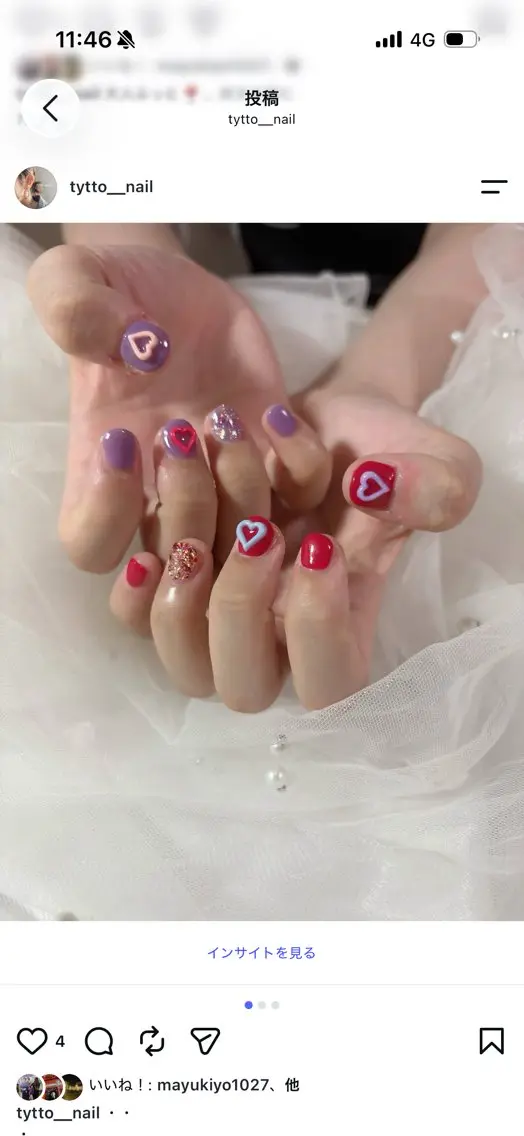 ネイル ハンドネイル tytto nail ❤︎eriのネイルデザイン