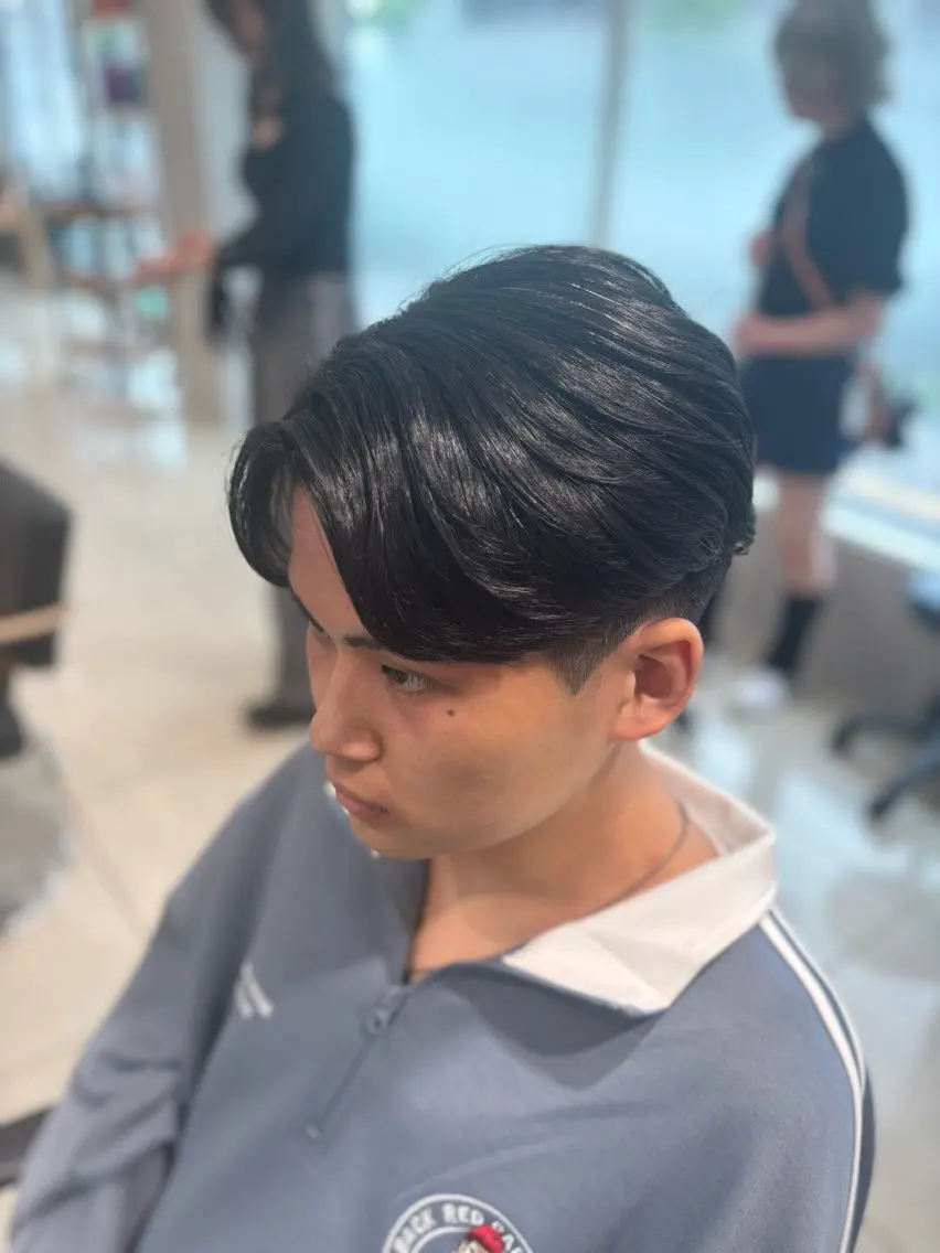 ミディアム パーマ メンズ カット 縮毛矯正 💠メンズ縮毛矯正 /パーマ💠林慶太のヘアスタイル