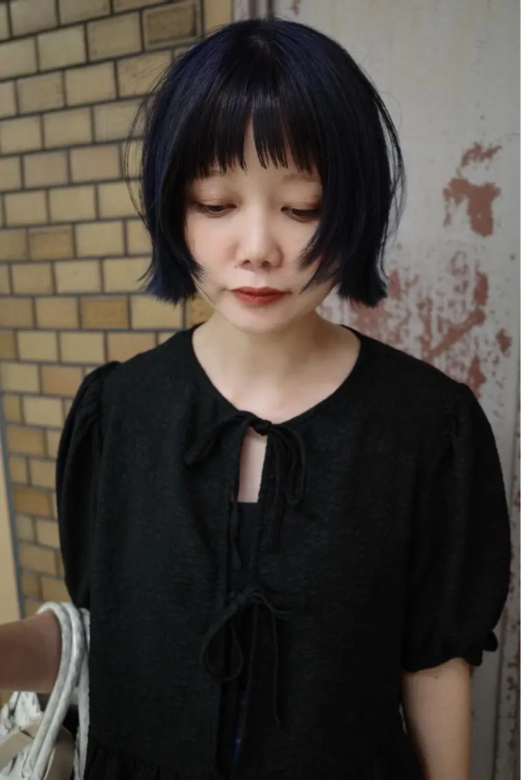 ショート カラー スダユーヤ 💫推しカラーウルフのヘアスタイル