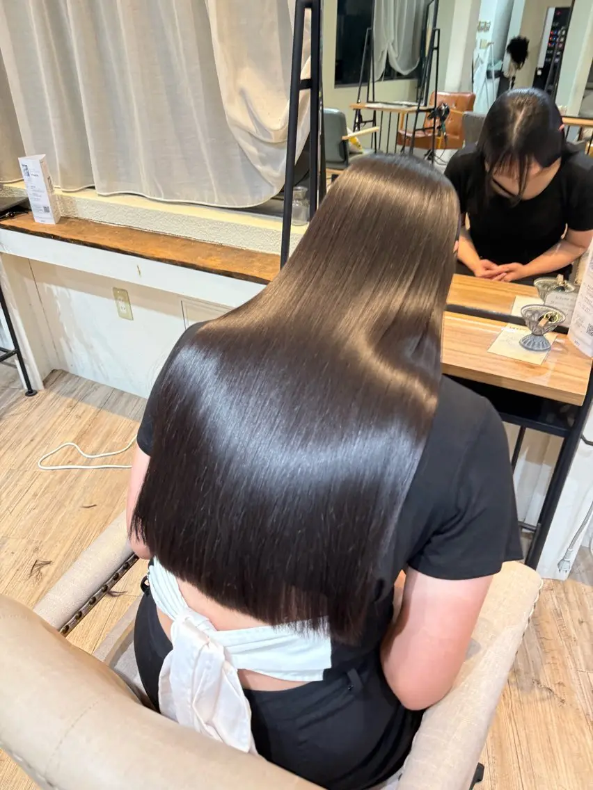ダメージ80%カット✨リタッチ白髪染めカラー🫧の写真