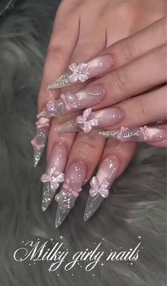 ネイル 長さ出し フレンチネイル グラデーション 韓国ネイル ロングネイル ハンドネイル Josie nail salonのネイルデザイン
