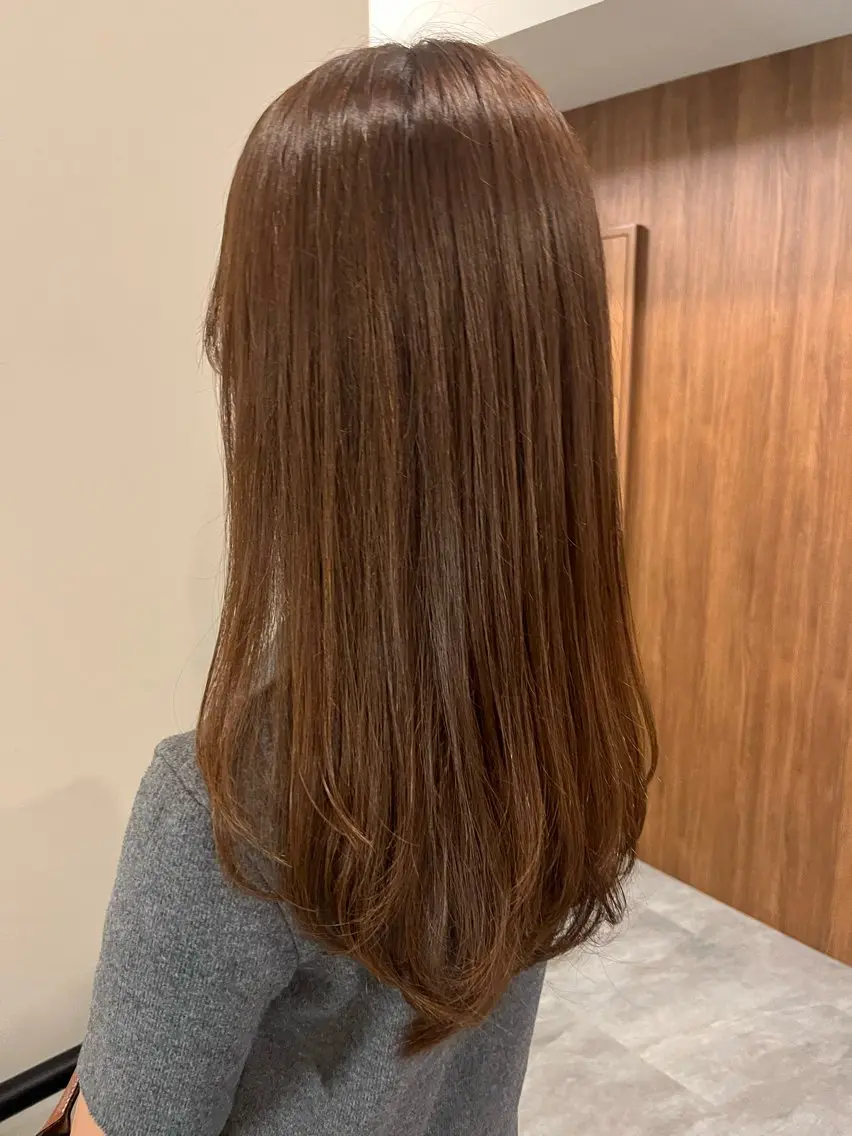 ロング カラー レイヤーカット utsumi uran 吉祥寺のヘアスタイル