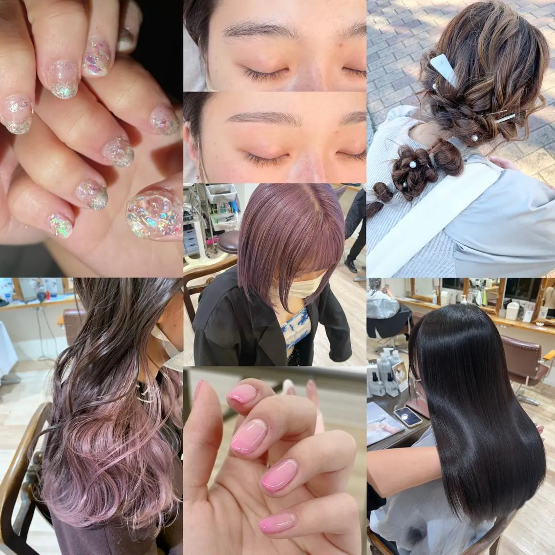 カラー ヘアアレンジ アイブロウ コトミ【メンズ】 【曲がる縮毛矯正】のヘアスタイル