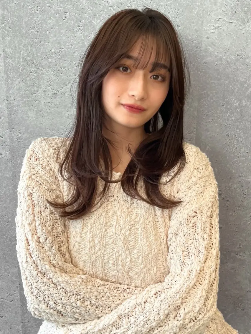 セミロング カラー 透明感カラー🫧✨ mayuのヘアスタイル