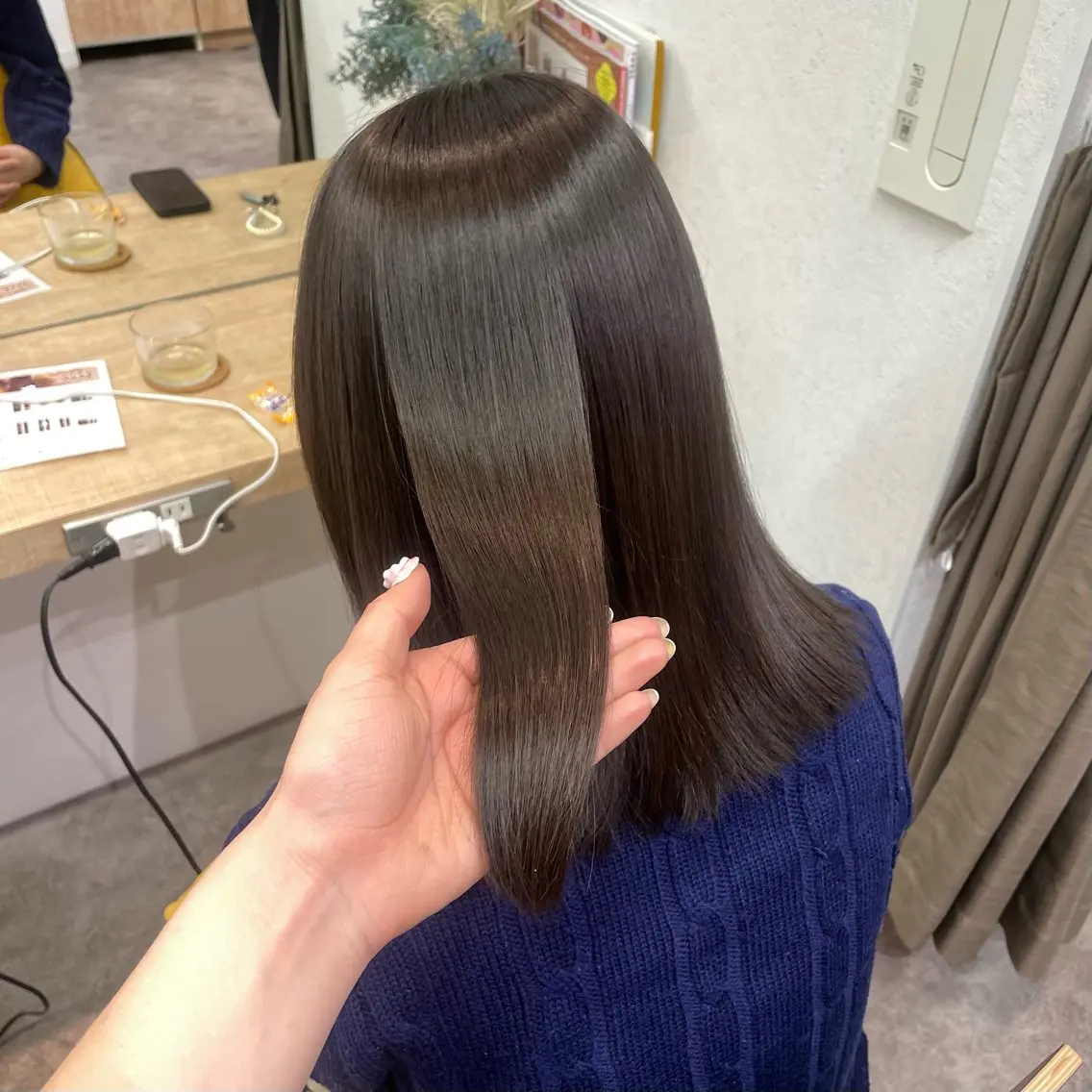 カラー ブラウンカラー オリーブブラウン 銀座：似合わせカラー オリーブ🫒アレンジのヘアスタイル