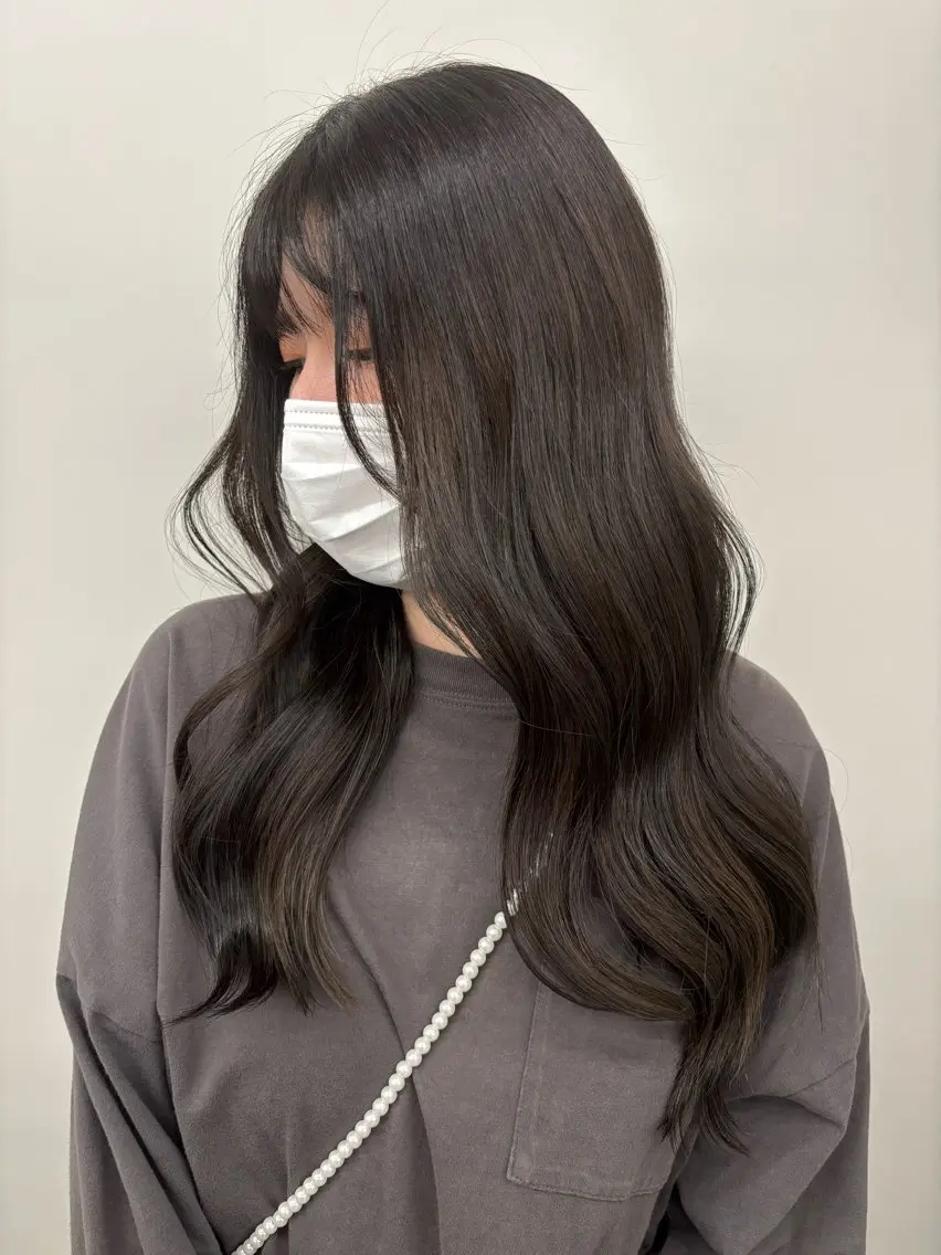 ミディアム カラー ベージュカラー ブリーチ ブラウンカラー ケアブリーチ カシス カット ヘアカラー トリートメント 🎀韓国ヘア× 透明感カラー🎀正源のヘアスタイル