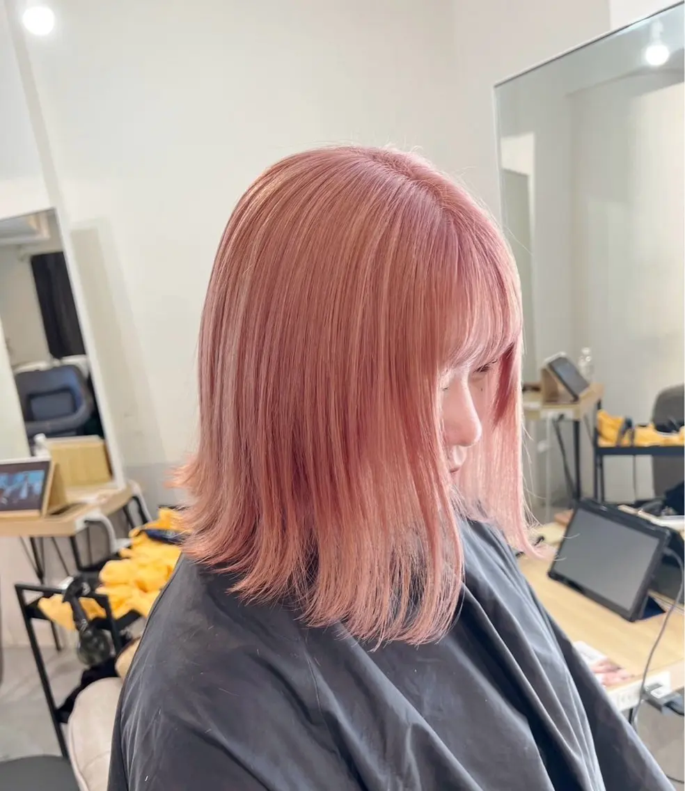 ショート カラー ベージュカラー ピンクカラー ピンクベージュ 指名数No.1 /NAOYAのヘアスタイル