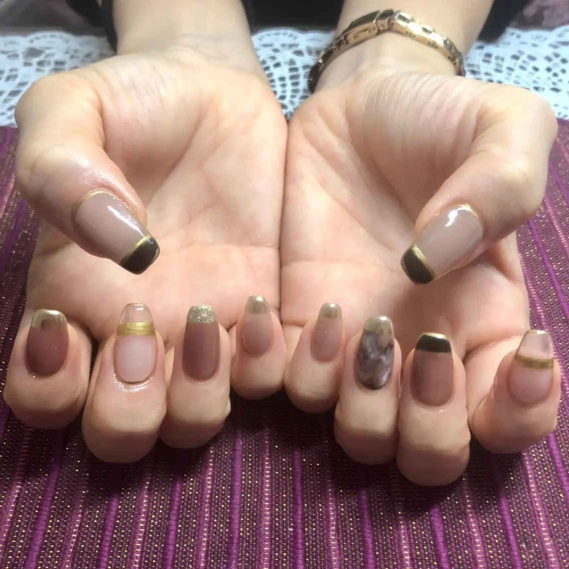 ネイル クリアネイル 長さ出し ジェルネイル ハンドネイル J terrace Nailのネイルデザイン