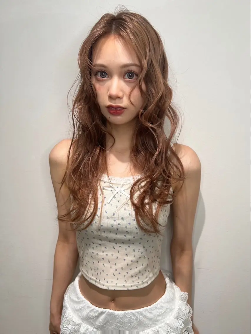 ロング カラー ヘアアレンジ MANA/上野/ カラーモデル🖤✨のヘアスタイル